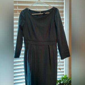 J. Crew teal wool Long Sleeve Dress